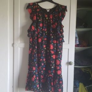 Flowery J. Crew dress